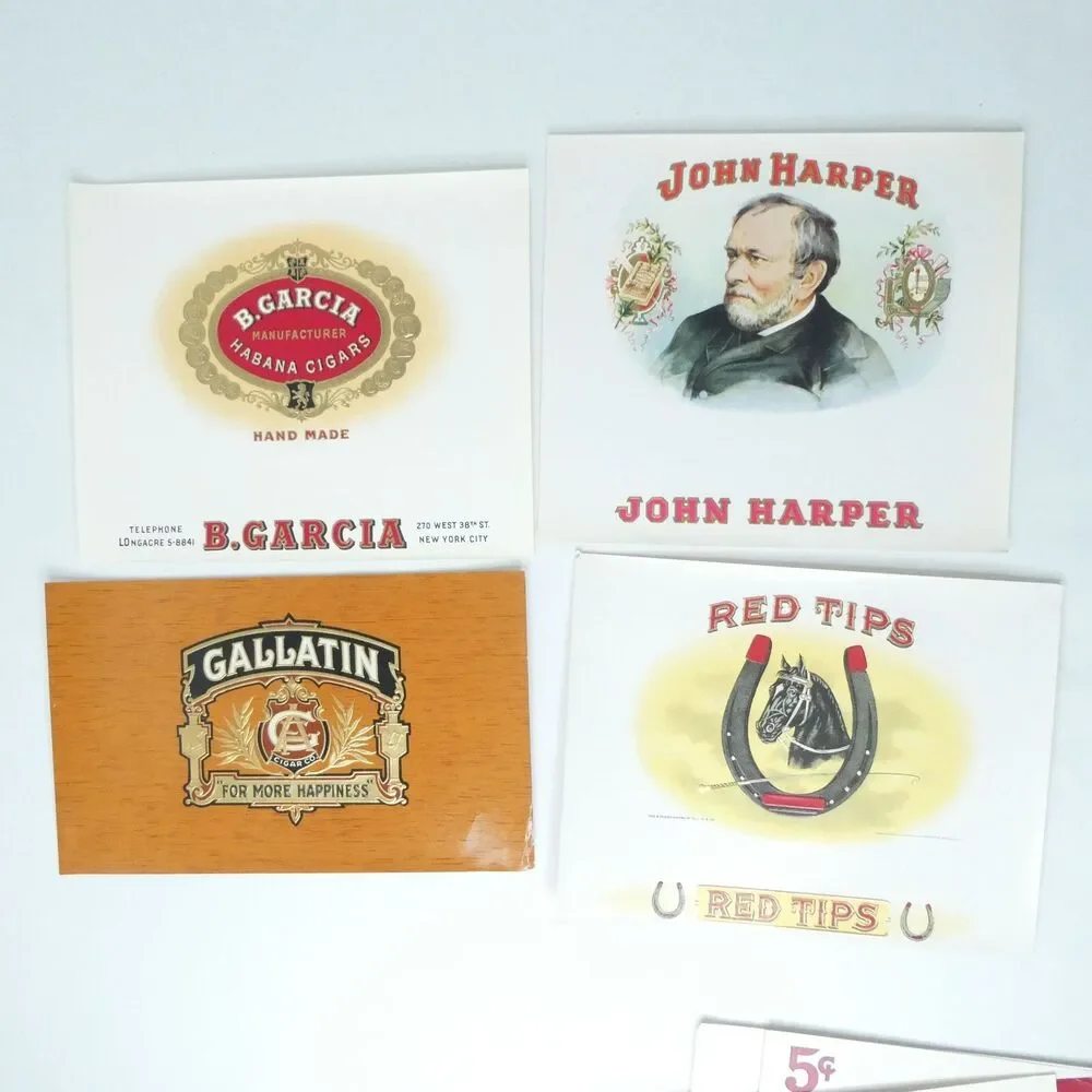 Lot of 20 Inner Cigar Box Labels Paper Spirit St Louis Yankee Girl and More